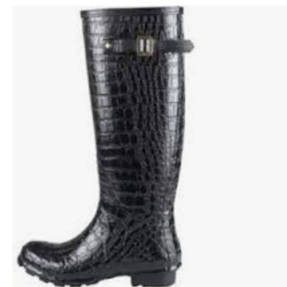Christian Siriano "Croc Print" Rain boots